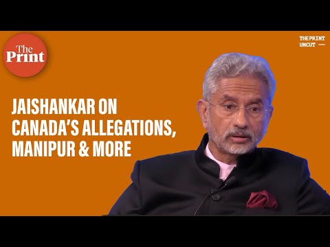 S. Jaishankar on India-Canada row, Trudeau&amp;rsquo;s allegations on Nijjar killing, Manipur &amp;amp; China