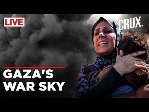 Intense Explosions Rock Gaza - Dramatic Footage of Smoke-Filled Skies and Ongoing Attacks