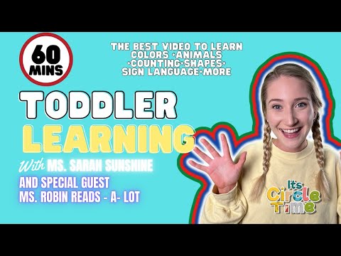 Learn to Talk | Miss Sarah Sunshine | Numbers | Alphabet | Shapes