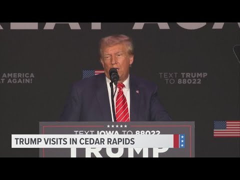 Trump visits Cedar Rapids for 'Countdown to Caucus' campaign