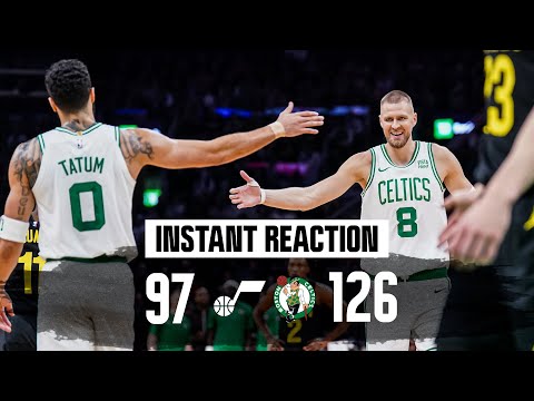 INSTANT REACTION: Celtics DOMINATE Jazz on both ends in 126-97 win at home