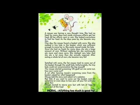 The Hungry mouse|short story|Kids video|short story in english|Huda's storybook