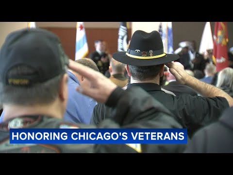 Chicago Veterans Day Commemoration Ceremony held at Soldier Field