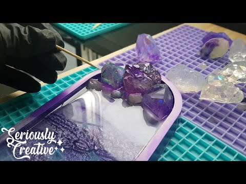 Watch Me Resin #89 | Custom Purple Crystal Tray | Seriously Creative