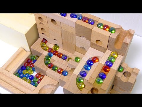 Marble Run ☆Wooden Cuboro MIX Course Summary Video