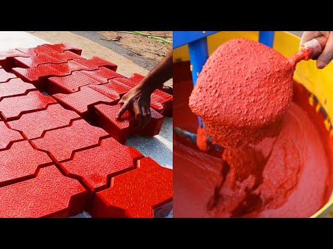 Paver Block Making Machine | Interlocking Tile making Process | New Business Idea