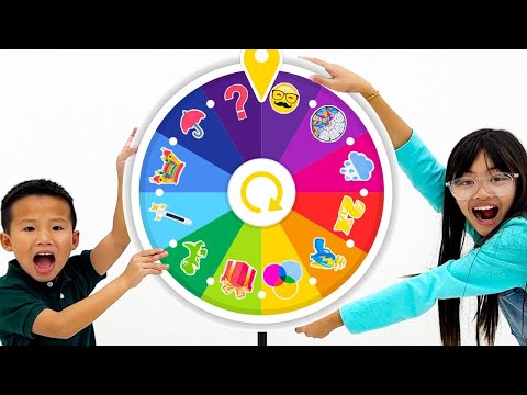 Charlotte and Kaden Plays with Magic Wheel of Surprises