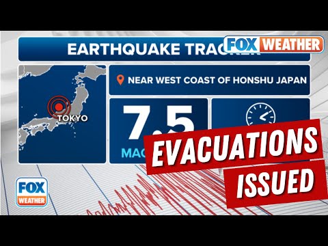 Tsunami Warnings Issued After Magnitude 7.5 Earthquake Shakes Japan