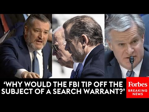 BREAKING NEWS: Ted Cruz Furiously Grills FBI's Wray About Hunter Biden Probe