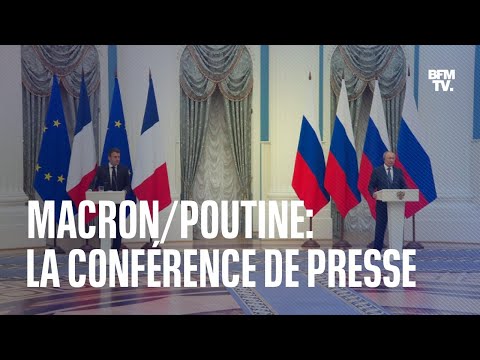 Macron/Poutine: la conf&eacute;rence de presse en int&eacute;gralit&eacute;