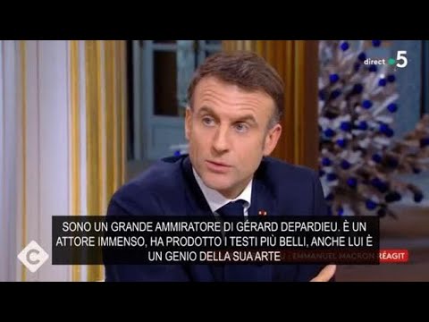 Macron difende Depardieu: &laquo;La Legione d'Onore non si toglie per una denuncia. Odio la caccia...