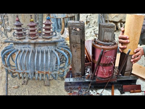 How To Rapair 100kva step down transformer// Restore water damage high voltage transformer