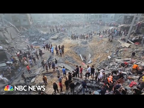 Dozens killed in Gaza refugee camp explosion