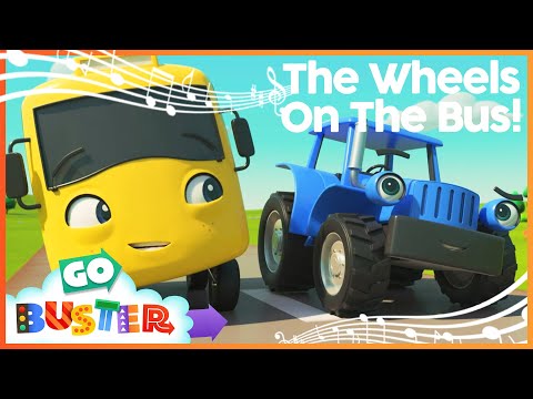 The Wheels on the Bus - SONG! | Go Buster - Bus Cartoons &amp;amp; Kids Stories