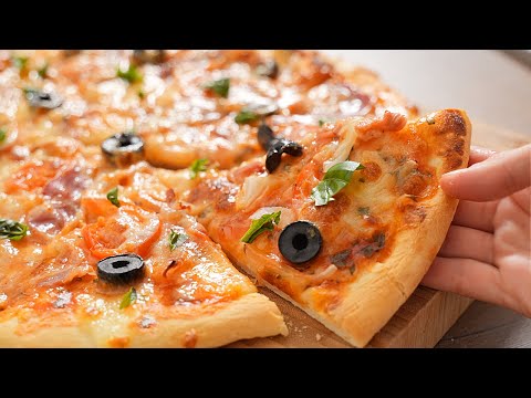 The FASTEST pizza dough ☆ You won't buy pizza again ☆ Pizza recipe
