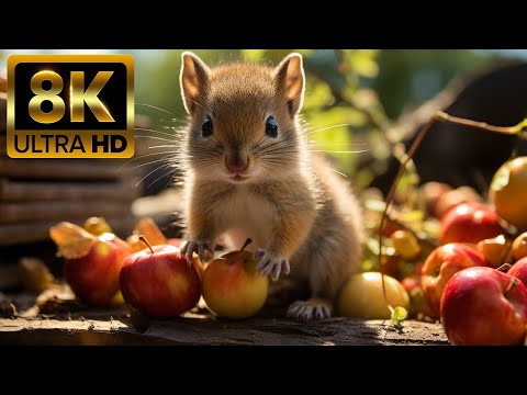 AROUND THE WORLD ANIMALS - 8K (60FPS) ULTRA HD - Scenic Film With Nature Sounds