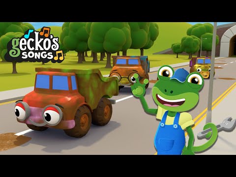 Gecko's Top Ten Songs | Nursery Rhymes &amp; Kids Songs | Gecko's Garage | Truck Song For Kids