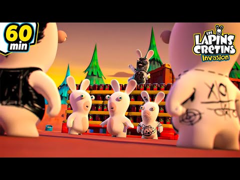 La Mafia des Lapins | Les Lapins Cr&amp;eacute;tins Invasion | Animaj Kids