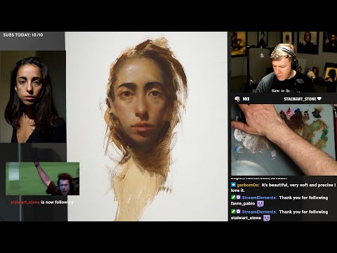 Alla Prima Portrait in Oils | Stream Recording