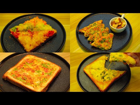 4 toast with vegetable recipes｜easy toast recipe for vegetarian