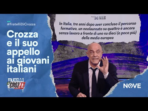 Crozza e il suo appello agli studenti &quot;Non piantate le tende in Italia andate in Germania! | FDC