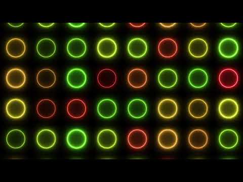 vj loop disco pulse neon light circles 