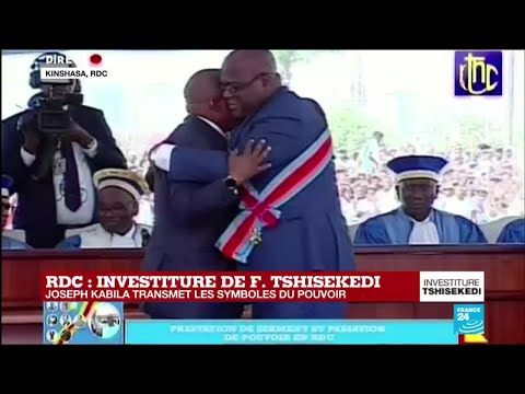 REPLAY - Joseph Kabila transmet les symboles du pouvoir &agrave; F&eacute;lix Tshisekedi