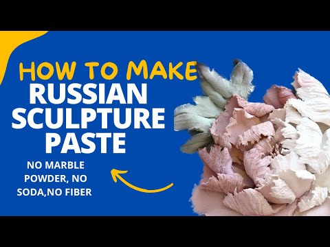 DIY Russian Sculpture paste very easy and new method