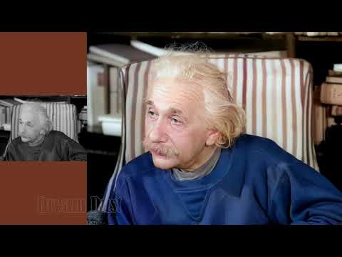 Albert Einstein said &quot;I agree&quot; , Color Video