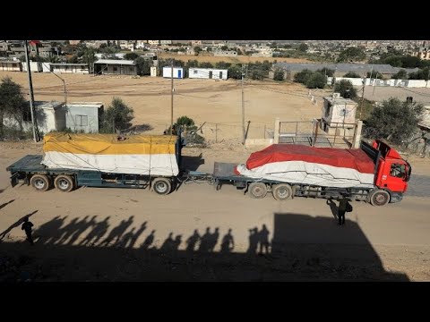 Guerre Isra&amp;euml;l-Hamas : de nouveaux camions d'aide humanitaire &amp;agrave; Gaza