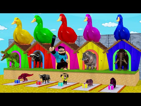 5 Giant Duck, Monkey, Cow, piglet,chicken, dinosaur,sheep, buffalo Transfiguration funny animal 2023