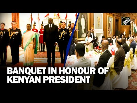 President Droupadi Murmu hosts banquet in honour of Kenyan President at Rashtrapati Bhavan