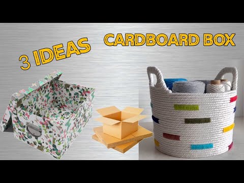 DIY - 3 BEAUTIFUL BASKET IDEAS - Storage - Basket ldeas - Handmade Organizer Basket