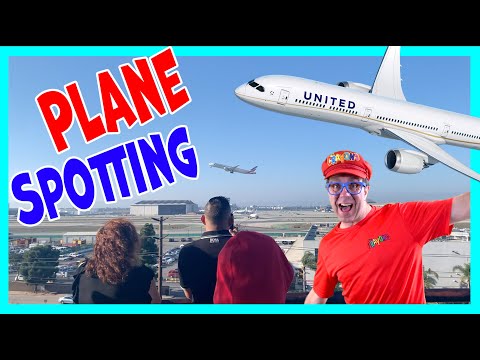 Plane Spotting with Matty Crayon at LAX | Planes for kids | Airplanes for kids