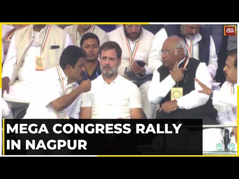 Congress Kicks Off 2024 Campaign: Mallikarjun Kharge, Rahul Gandhi Attend Nagpur Rally