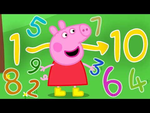 Counting To Ten With Peppa Pig | The Numbers Song | Peppa Pig Nursery Rhymes &amp; Kids Songs