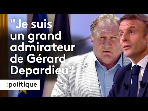 Emmanuel Macron dénonce une &quot;chasse à l'homme&quot; contre G&eacute;rard Depardieu