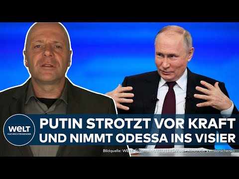 UKRAINE KRIEG: Bei Kreml-Pressekonferenz wird Putin ungew&ouml;hnlich deutlich | WELT THema