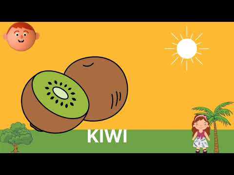 FRUITS NAME IN ENGLISH FOR KIDS | KINDERGARTEN VIDEOS | NURSERY RHYMES AND SONG