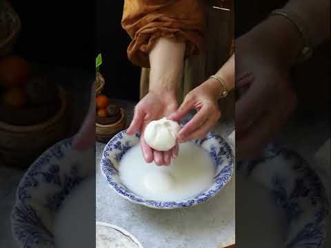 Homemade &amp; Handmade Burrata Cheese ｜Vintage Kitchen Cooking ❤️