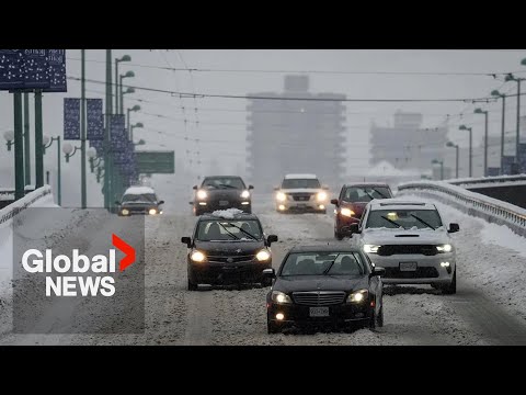 &quot;Commute from hell&quot;: BC snowstorm causes traffic mayhem in Metro Vancouver