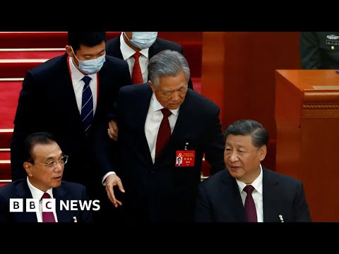 Why China&rsquo;s ex-leader was escorted out of Communist Party congress - BBC News