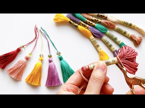 How to Make Embroidery Thread Tassels [ Easy DIY ]