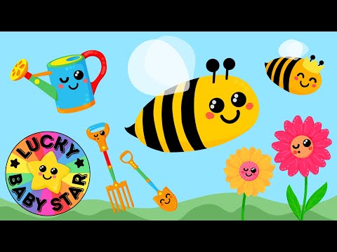 Summer Bees - Baby Sensory Nature Adventure in the Flower Garden with Happy Honeybees &amp; Friends