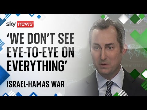 US 'does not see eye-to-eye' with Israel over two-state solution | Israel-Hamas War