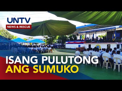 Isang platoon ng umano&rsquo;y NPA rebels sa Caraga Region, sumuko sa PNP