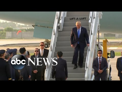 Trump arrives in South Korea, offers to meet with North Korean leader