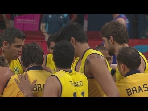 Men's Volleyball Pool B - BRA v SRB | London 2012 Olympics