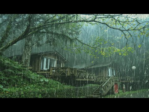 The sound of strong wind and heavy Rain, and the sound of rain that is comfortable to listen to,ASMR