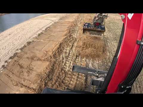 Fixing The Storm Damaged Beach And Digging New Swales